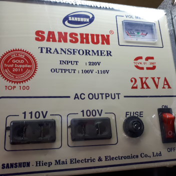 Máy biến áp sanshun 2 kva 