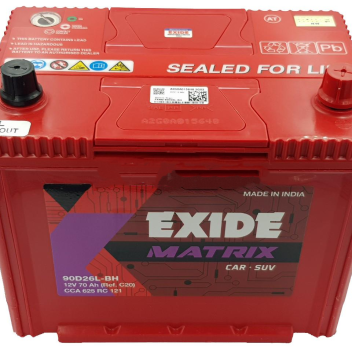 Bình ắc quy EXIDE 90D26L-BH (12V-70AH)