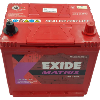 Bình ắc quy EXIDE 75D23L 12V 62AH